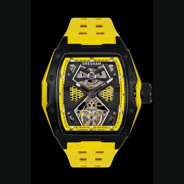 Gresham GL Special Edition Black and Yellow Colourway-Aurora G1-0001-YELL - Image 2