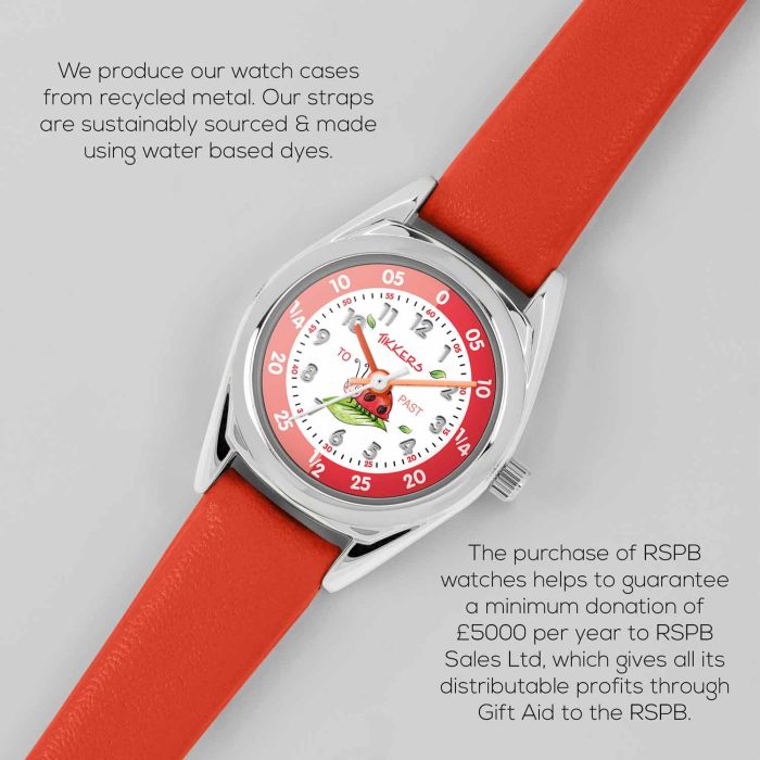 Tikkers x RSPB Ladybird Red Strap TKRSPB08 - Image 2